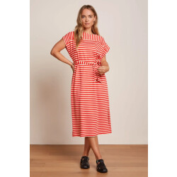King Louie Vera dress chopito stripe 09709 fire red