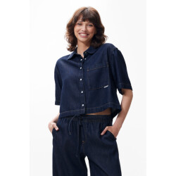 Catwalk Junkie 2503021605 short sleeve denim blouse
