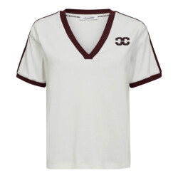 Co'Couture Cc edge stripe v-tee