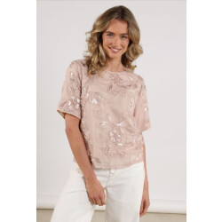 Nukus Nkf01058 266 nicole top embroidery dusty pink