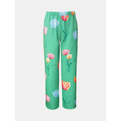 Mucho Gusto ® broek lesbos groene tulpenprint