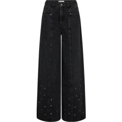 Co'Couture Siffcc eyelet wide ll jeans black