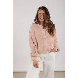 Nukus Nkf05009 266 jess cardigan lurex dusty pink