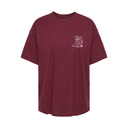 Only Onlvivvi life ss lovely top jrs bordeaux