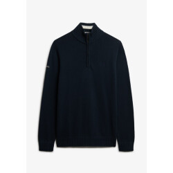 Superdry Cotten knit hanly half zip navy