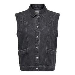 Only Onlkennedy sl dnm waistcoat bj noos black denim
