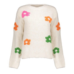 Geisha 54598-70 010 pullover flowers off-white/fuchsia/orange/green