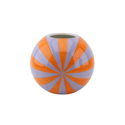 House Vitamin Vase flower vase swirl orange/lilac 15x15x13,5cm