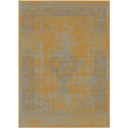 Muratap Istanbul vintage laagpolig vloerkleed retro tapijt mosterd 200x290