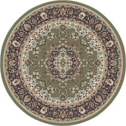 Muratap Nain klassiek medaillon rond laagpolig oosters vloerkleed vintage tapijt -