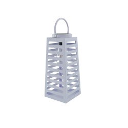 House Vitamin Lamp- lantern solar metal lila 14x32,5cm