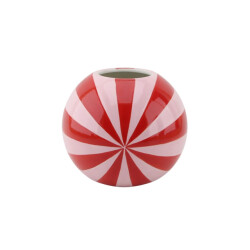 House Vitamin Vase flower vase swirl red/pink 15x15x13,5cm