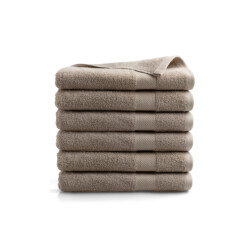 DoubleDry Hotel badhanddoeken 70 x 140 cm set van 6 100% zacht katoen 500