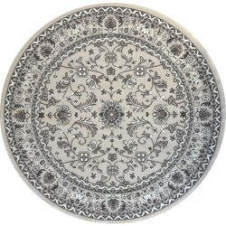 Muratap Nain klassiek rond laagpolig oosters vloerkleed vintage tapijt -