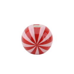 House Vitamin Candle holder swirl dolomite red/pink 10x10x10cm
