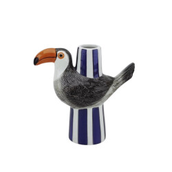 House Vitamin Vase toucan violet/grey/orange 16,5x7,5x16cm