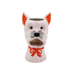 House Vitamin Vase -flower vase dog pink/orange 14,5x13x23,5cm