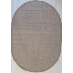 Muratap Brussels kader buitenkleed – ovaal effen indoor & outdoor vloerkleed –