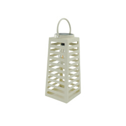 House Vitamin Lamp- lantern solar metal sand 14x32,5cm