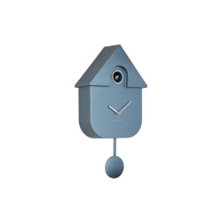 Karlsson wandklok modern cuckoo metallic metallic dark blue