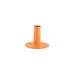 House Vitamin Candleholder basic metal orange 8x8x6,5cm