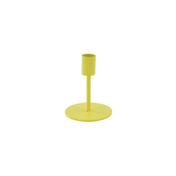 House Vitamin Candleholder basic metal neon yellow 8x8x10cm