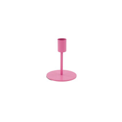 House Vitamin Candleholder basic metal neon pink 8x8x10cm