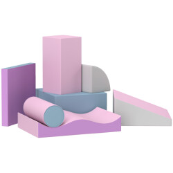 4goodz Schuimbouwstenen voor kinderen foamblokken set van 7 stuks