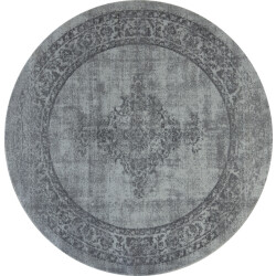 Muratap Istanbul vintage laagpolig vloerkleed rond retro tapijt - 240 cm