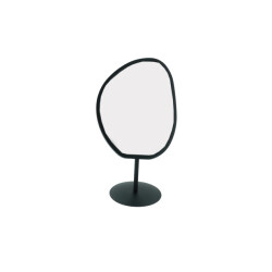 House Vitamin Mirror organic metal black 16,5x12x31,5cm