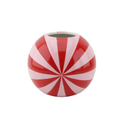 House Vitamin Vase flower vase swirl red/pink 20x20x17cm
