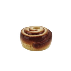 House Vitamin Candle holder cinnamon bun dolomite brown -11x11x6,5cm