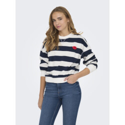 Only Onlserena l/s stripe o-neck swt
