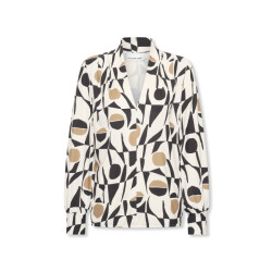 Helena Hart 7674cla top jozzy print clash camel