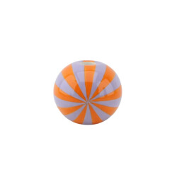 House Vitamin Candle holder -swirl dolomite orange/lilac 7x7x7cm
