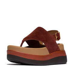 FitFlop F-mode stack suede back-strap toe-post sandals