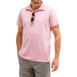 Butcher of Blue Alain jersey polo flamingo pink