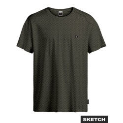 Jack & Jones Jcopuffer tee ss crew neck smu army