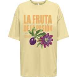Only Onlrosie s/s oversize tee cs jrs pastel yellow/la