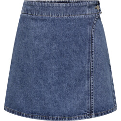 Only Onlthea wrap short skirt dnm cs dot medium blue de