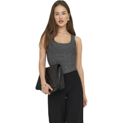 Only Onlea glitter s/l 2-ways top jrs noos black/silver