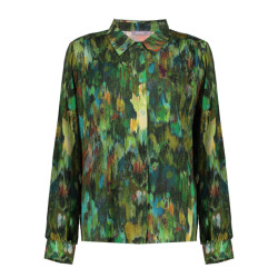 Geisha Blouse 53612-20 green combi