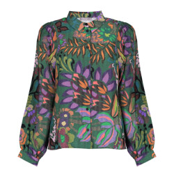 Geisha Blouse 53640-20 green combi