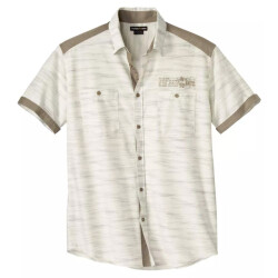 Atlas For Men Heren slub poplin overhemd