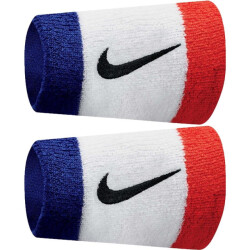 Nike Unisex brede swoosh polsband voor volwassenen (set van 2)