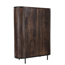 Livingfurn kabinetkast noor walnut 150cm mangohout / gecoat staal