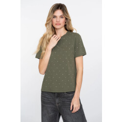 Geisha 52562-47 530 t-shirt oil stones green