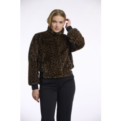 Rino & Pelle short fake fur jacket ambra.7012511 8980 leopard
