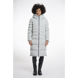Rino & Pelle long padded hooded coat with faux fur keilafur.7002511 10880 manor grey