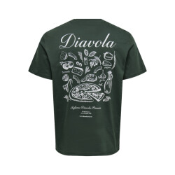 Only & Sons onsfred osteria rlx ss tee 22035536 darkest spruce